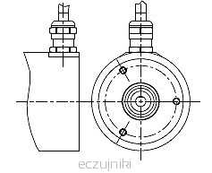 Enkoder inkrementalny 1024 imp/obr LIKA I58-H-1024ZCU46RL2
