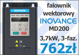 Promocja - falownik wektorowy INOVANCE MD200 3,7kW 3-faz.